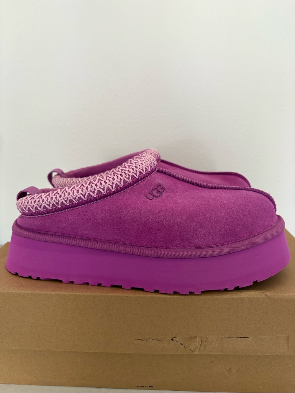 NWT UGG Tazz Platform Slipper Clogs - Purple Ruby- Size 8 - Picture 6 of 15